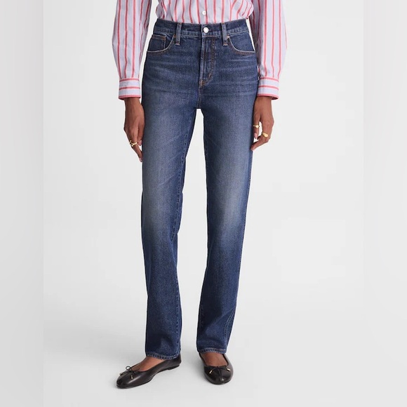 NWT MADEWELL THE LONG LINE STRAIGHT JEAN SIZE 26